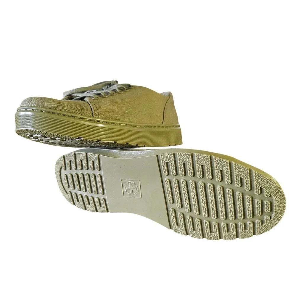 Dr. Martens Casual Canvas Lo-Top‎ Fresh Take Olive Green Size 9 New